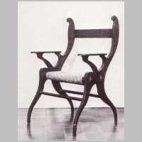 c. 1883-85, Swan chair, seat padding is not original, photo in Duncan Simpson, pl. 10.jpg
